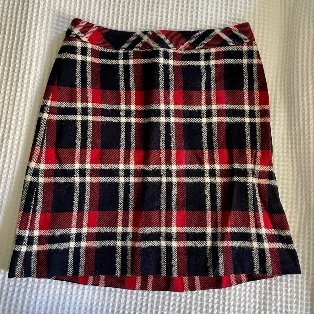 Never Worn Brooks Brothers Red/White/Navy Skirt